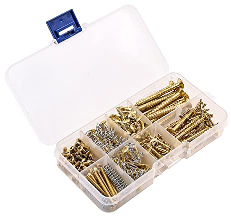 Alnicov Kit de vis de guitare 226 pièces 9 types d'assortiment de vis de guitare avec ressorts pour guitare électrique pont micro pickguard accordeur interrupteur plaque de cou
