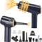 WADEO 12000PA Aspirapolvere Portatile con Motore Brushless e Ultra Aspirazione, Aspirapolvere per Auto Aggiornato con Luce LED, Mini Aspirapolvere Senza Fili 3 in 1 Power Bank per Auto, Casa, Tipo C