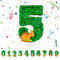 Geburtstagskerzen Zahlen, Dinosaurier Geburtstag Kerzen 5, Zahlenförmige Kerze, 3D Tortendeko, kuchen Dekoration für Geburtstag Party, Hochzeiten, Firmenfeiern, Jubiläen, Birthday Candle Nummer