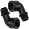 AERZETIX - C75040 - Set di 2 raccordi a gomito 90° maschio-femmina 1/2x1/2 per tubo irrigazione sistema gocciolante - pressione max 10 bar - in polietilene - circuito acqua