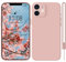 HGH für iPhone 12 Hülle Silikon, Handyhülle für iPhone 12 Case Ultra Dünne Rundumschutz mit Weichem Microfiber-Innenfutter Stoßfeste Kratzfest Schutzhülle für iPhone 12 6.1 Rosa