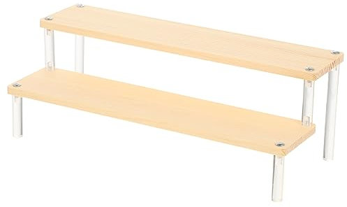 Garneck Espositore Tre Per Scaffale Della Dispensa Organizzatore Trasparente Per Cosmetici Profumi e Articoli Di Piccole Dimensioni Pratico Espositore Per Collezioni