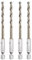 QUARKZMAN 4Pcs Foret Hélicoïdal en Acier Rapide au Cobalt M35 4,2mm Dia 1/4 Tige Hexagonale