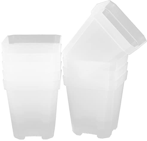 Sosoport Macetas De Plástico para Plantas 20 Pcs Orificios De Drenaje Jardinería para Exterior