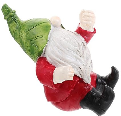 DECOMELODY Garden Tree Pendant Hanging Decor Wheelbarrow Garden Gnome Figure Resin Garden Tree Decor