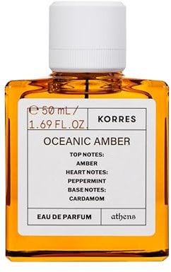 KORRES Oceanic Amber Eau de Parfum für Ihn, maskuliner & orientalischer Herrenduft, vegan, 50 ml