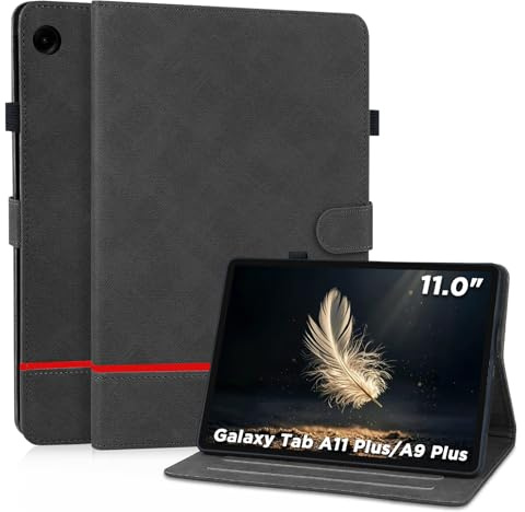 CASAFUNY Hülle für Samsung Galaxy Tab A11 Plus/A9 Plus 11 Zoll 2025,Schwarz | Folio Ständer,Stoßfeste,Flexible TP,mit Stifthalter,Auto Schlafen/Wachen,Schutzhülle für GalaxyA11+ SM-X310/X315/X236