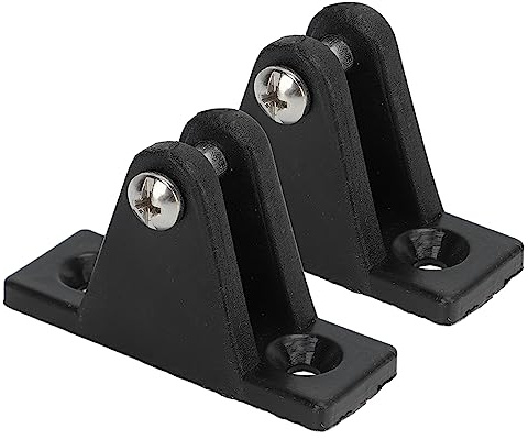HUSHUI 2PCS Marine Boat Deck Scharnierhalterung, Nylon Bimini Top Fitting Hardware Zubehör mit, für Kajak-Gleitanker und Yacht-Reparaturteile