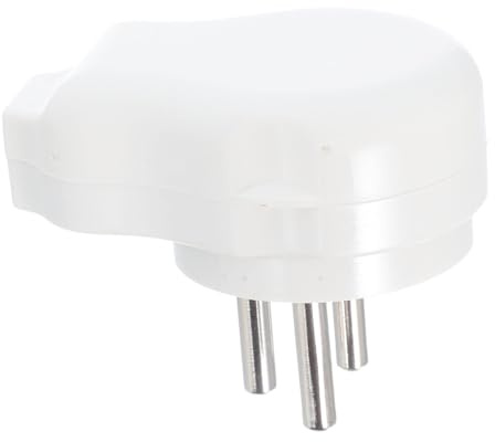 VILLCASE Enchufe de Alimentación Israelí Estándar con Conector Macho-Hembra Cilíndrico Blanco Repuesto para Cableado Uso Industrial y Doméstico Compatible