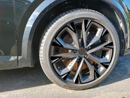 SB CarDesign Felgen-Aufkleber passend für Cupra FORMENTOR Artic 8x19 Zoll ET40 Felgen (Schwarz glänzend)