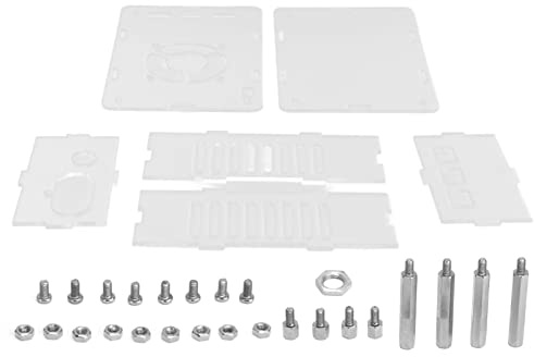 Baxnore Amplifier Board Shell Acrylic Material High Power Anti Oxidation Protective Cover for Audio Amplifier DIY Projects Pre Assembled Kit with Screws XH A101 Model