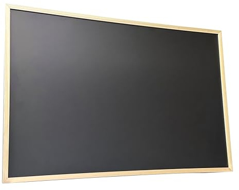 600mm x 900mm Wall Mounted Bulletin Chalk Boards Wall Hanging Blackboard with Wooden Frame Perfect for Memo Message Board Notice Boards Kitchen Chalkboard Menu Board