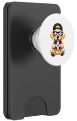 Dominican Flag Dog Heart Heritage Outfit Dominican Republic PopSockets PopWallet for MagSafe