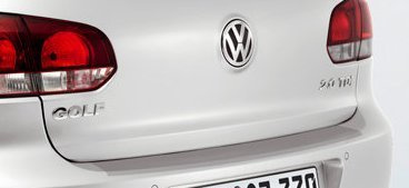 Volkswagen Original VW Ersatzteile Golf 6 Stoßstangen Schutz Ladekantenschutz Leiste, transparent