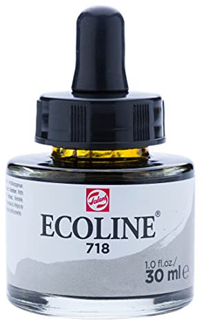 Ecoline Flüssig-Aquarellflasche 30 ml Warmgrau 718 (11257181)