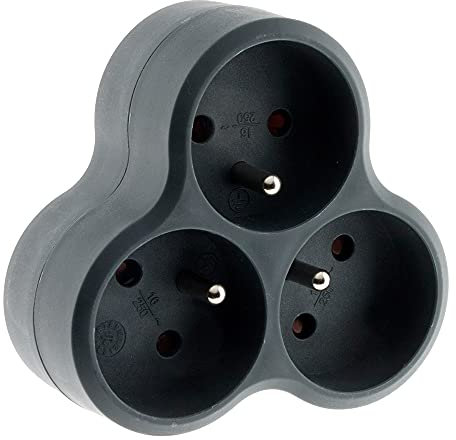 Zenitech-Triplite triangulaire 3x16A grise - Zenitech
