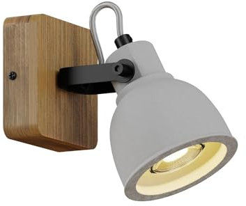 Lindby Beton Strahler Mitis (Vintage, Industriell) aus (1 flammig GU10) - Deckenlampe Deckenleuchte Lampe Spot Wohnzimmerleuchte