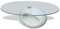Tidyard Couchtisch Glastisch Beistelltisch Ovale Glasplatte Wohnzimmertisch mit 8 mm Sicherheitsglas 115 x 65 x 40 cm Hochglanz Weiß