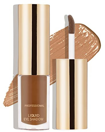 Boobeen Flüssiger Matt-Lidschatten, Langanhaltender, wasserfester Flüssig-Lidschatten, Samt-Matt-Creme-Lidschatten, Neutrales Nude-Lidschatten-Make-up
