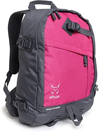 ESQUI MONTAÑA G30 | 27 Litros | Negro/Fucsia | Mochila urbana | Mochila para Colegio | Ordenador Portatil | Viaje | Senderismo | Escolares | Universidad | Adulto | Unisex | Para hombre y mujer