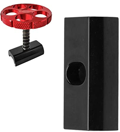 HERCHR Folding Bike C Buckle, Aluminum Alloy Folding Bike Magnetic Hinge Clamp Plate C Clamp for Folding Bike(Black)