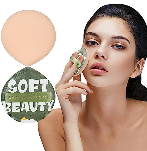 CORNERIA Grande éponge de maquillage, mélangeur de maquillage super doux pour appliquer rapidement le maquillage en 3 secondes, outil de maquillage humide et sec