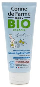 Corine de Farme - Crema Hidratante Perfumada BIO para Bebés desde el Nacimiento - Aceite de Oliva y Manteca de Karité BIO - Piel Sensible - Fabricado en Francia