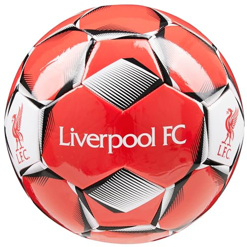 Liverpool F.C. Ballon de Foot FC Liverpool Taille 3, 4 ou 5, Ballon Officiel du Club, Idée Cadeau pour Fan de Foot (Rouge, Taille 4)
