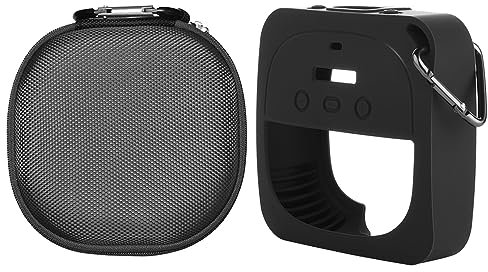Hard Case for Bose Speaker,Silicone Cover Sleeve Carrying Case for Bose SoundLink Micro Portable Bluetooth Speaker (Black)