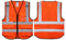 Salzmann Warnweste, atmungsaktiv, Mesh, 3M, Warnweste, personalisierbar, Orange, 3 m reflektierendes Band, Blanko (ohne Personalisierung), Small/Medium