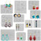 FineGood Lot de 12 moules en résine époxy pour fabrication de bijoux - Moules en résine de silicone pour collier et pendentif