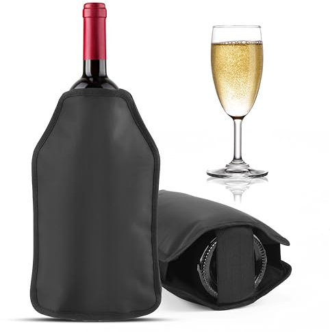 Wine Cooler Sleeve Waterproof 22 x 15.5 x 2.1cm Champagne Beer Cooler Keeps The Temperature for Parties Picnic