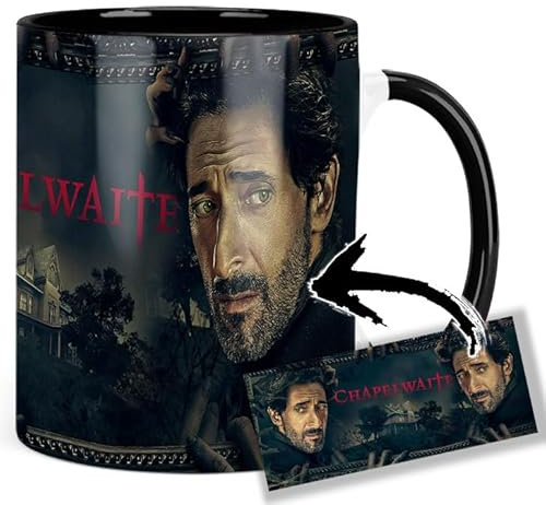 Chapelwaite Adrien Brody Tasse Innen & Henkel Schwarz Keramikbecher Mug