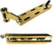 Longway Scooters Longway Kaiza V3 Stunt-Scooter Park Deck 480mm 1080g leicht + Fantic26 Sticker (Gold)