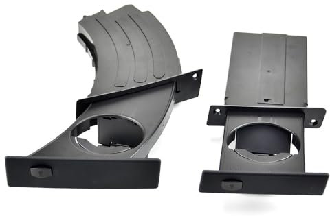 JOBOUND Schwarzer Auto-Front-Wasserbecher-Getränkehalter Getränkehalter for BMW 5er E60 E61 M5 525i 528i 530i 535i 550i 2004–2010 51459125622 Getränkehalter (Size : Right Straight)