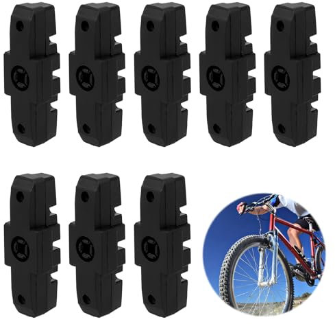 Bremsbeläge, 8 Stück Bremsbeläge Fahrrad Für Magura HS11 HS22 HS24 HS33 HS66 Hohe Bremsleistung 4 Paar Schwarz Fahrrad Geräuscharme Bremsbelag für Fydraulische Felgenbremse
