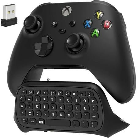 Vomeko Tastiera Controller X Box One - Tastiera Chatpad per Giochi Wireless. Tastiera Gamepad USB Ergonomica Wireless 2.4G Chatpad QWERTY Compatibile con Chat dal Vivo di Gioco.