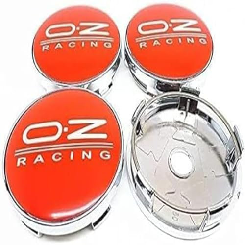 DCAJHSD 4pcs Auto Radabdeckungen für Oz Cours 60mm,Alufelgen Felgenkappen Nabendeckel Aufkleber Auto Modifikations Zubehör,B/2