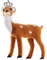 NESTINGHO Elch-weihnachtsschmuck Stehendes Hirschdekor Rentier-Figur Miniatur-rentierfigur Weihnachts-Rentier-Statue Feiertags-Rentier-dekor Feiertagstischdekoration Kunststoff Plus Stoff
