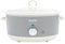 Salter Retro 6.5L Slow Cooker – 3 Heat Settings & Keep Warm, Dishwasher Safe Ceramic Pot, Tempered Glass Lid, Cool Touch Handles, Family Cooking, Stews, Casseroles, Curries, Grey, 200W, EK6250GRY