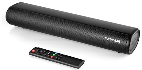 Mini TV Soundbar mit Bluetooth 60W 2.0 Stereo Premium Soundbar für TV Geräte & PC - 19.7 Zoll TV Lautsprecher - Soundbar für Fernseher- TV Soundbar mit 3 EQ-Modi- Soundbar PC mit Fernbedienung