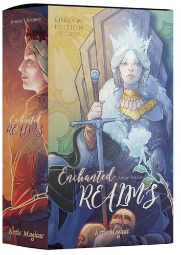 Cthulhu Project | Enchanted Realms Tarot | Baraja De 78 Cartas | Impresas En Papel De 320g con Acabado Linen Y Tamaño Estándar De Tarot, Incluyendo Los Arcanos Menores Y Arcanos Mayores