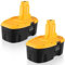 2PACK 6.0Ah/6000mAh Ni-Mh Replacement for Dewalt Battery 18V DC9096 DE9098 DE9095 DW9095 DE9039 DE9096 for Dewalt 18V Battery DW9096 DW9098 388683-12 651034-01