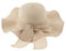 Chapeau de paille à large bord pour femme avec nœud réglable UPF 50+, protection solaire, pliable, pliable, chapeau de soleil de voyage, beige