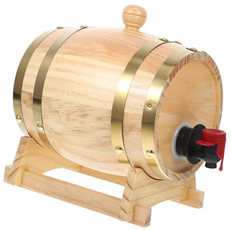 GALPADA 1 Set Bierkrüge Holz Weinflaschenhalter Holz Weinfass Tap