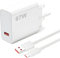 67W USB Plug Turbo Charger for Redmi Note 14 13 12 11 Pro,6A Fast Charger Plug with USB C Turbo Charging Cable 1M,Travel Wall Plug Charger Power Adapter for Xiaomi 15 15 Pro 14T 13 POCO X7 Pro X6 X