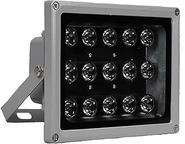 MINING Flutlicht im Freien, 100 M IR-Entfernung, 15 LEDs, IR-Strahler, IR-Infrarotlicht, LED-CCTV-Kamera, Nachtsicht-IR-Fülllicht For CCTV-Überwachungskamera(60 degree 35m)