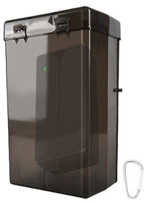 Generisch wasserdichte Front-Ladegerät-Hülle 24x13x9cm | Akku Tasche wasserdichte Staubschutzhülle Fahrradzubehör Organizer Akku-Ladestation Reisefreundliche E-Scooter Ladegerät Aufbewahrungsbox