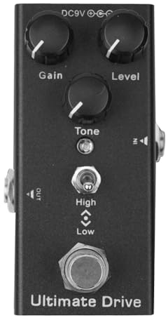 Wadakada Pédale D'Effets pour Guitare Électrique: Overdrive Vintage, Fuzz, Distorsion, Délai Analogique, Ultimate Drive. Pédale pour Basse Ultimate Drive.