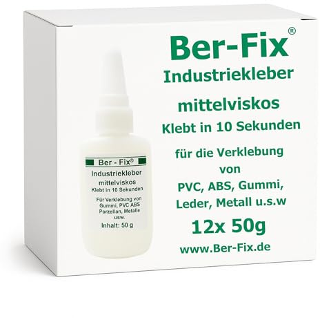 Ber-Fix Industriekleber dünnflüssig 50g Kapillarkleber 12er Pack